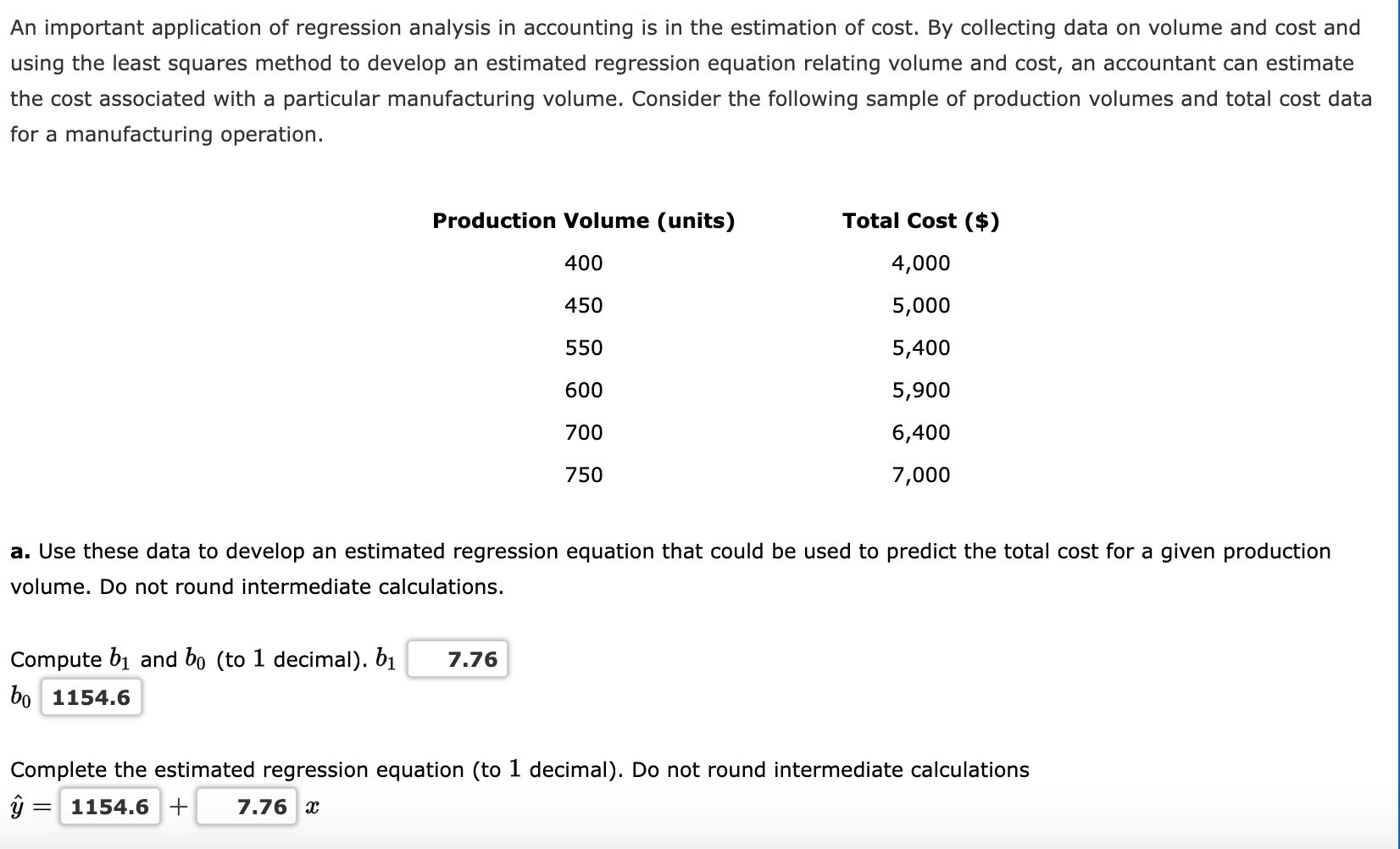 Solved An important application of regression analysis in | Chegg.com