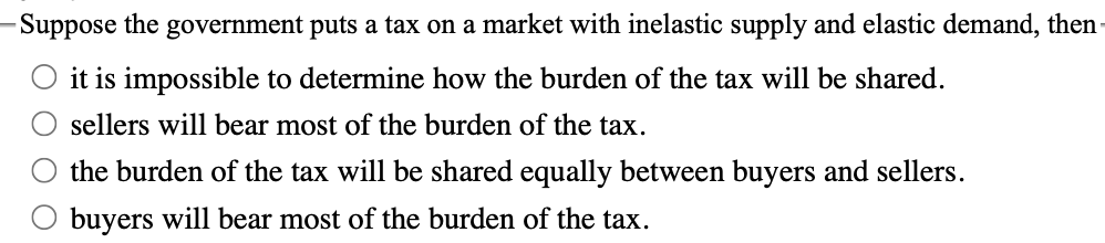 Solved Suppose The Government Puts A Tax On A Market With | Chegg.com