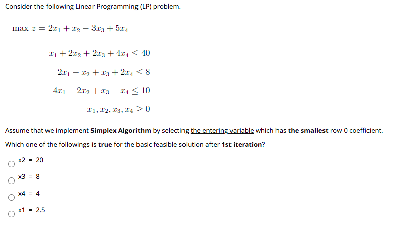 Solved Consider The Following Linear Programming (LP) | Chegg.com