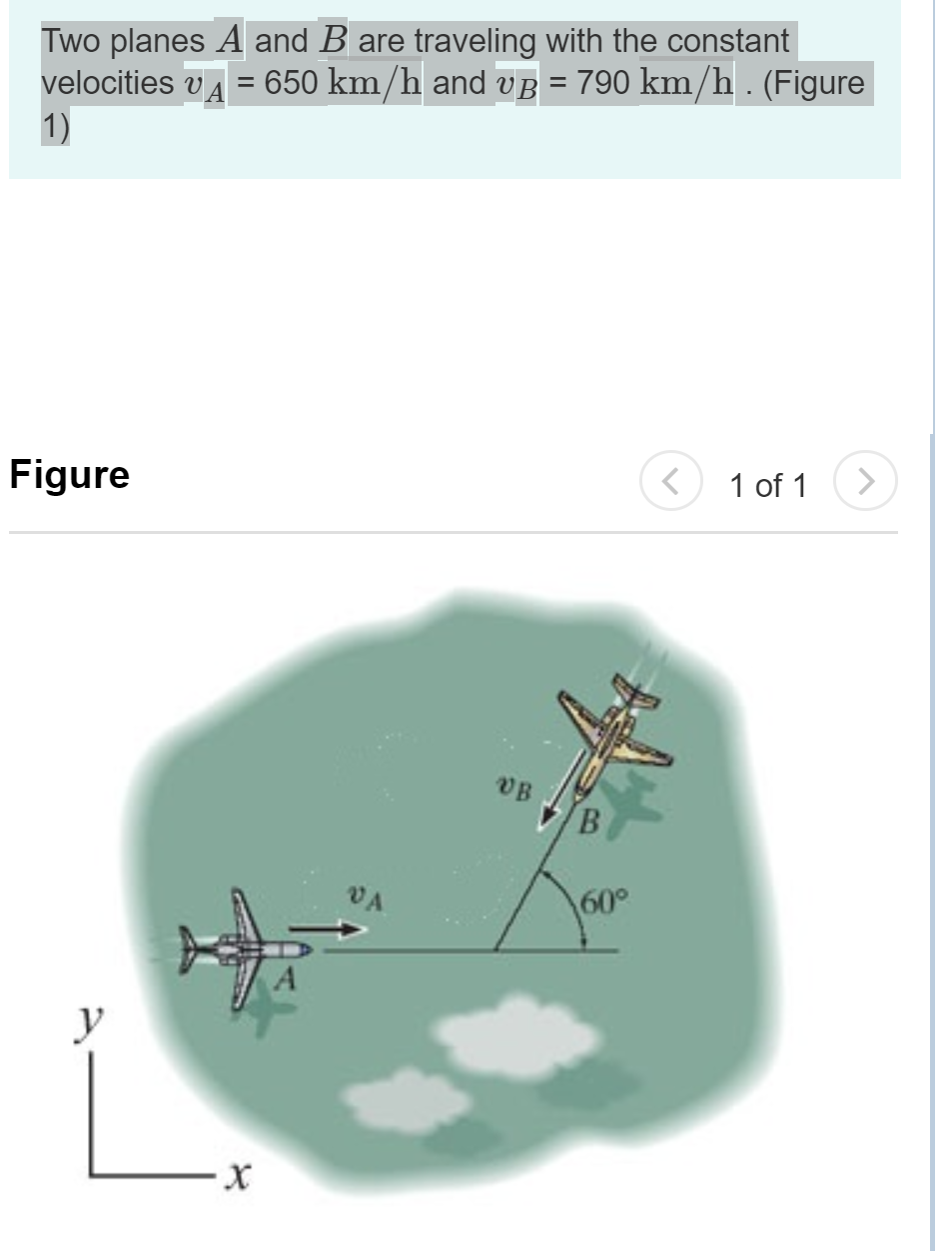 Solved Two Planes A And B Are Traveling With The Constant | Chegg.com