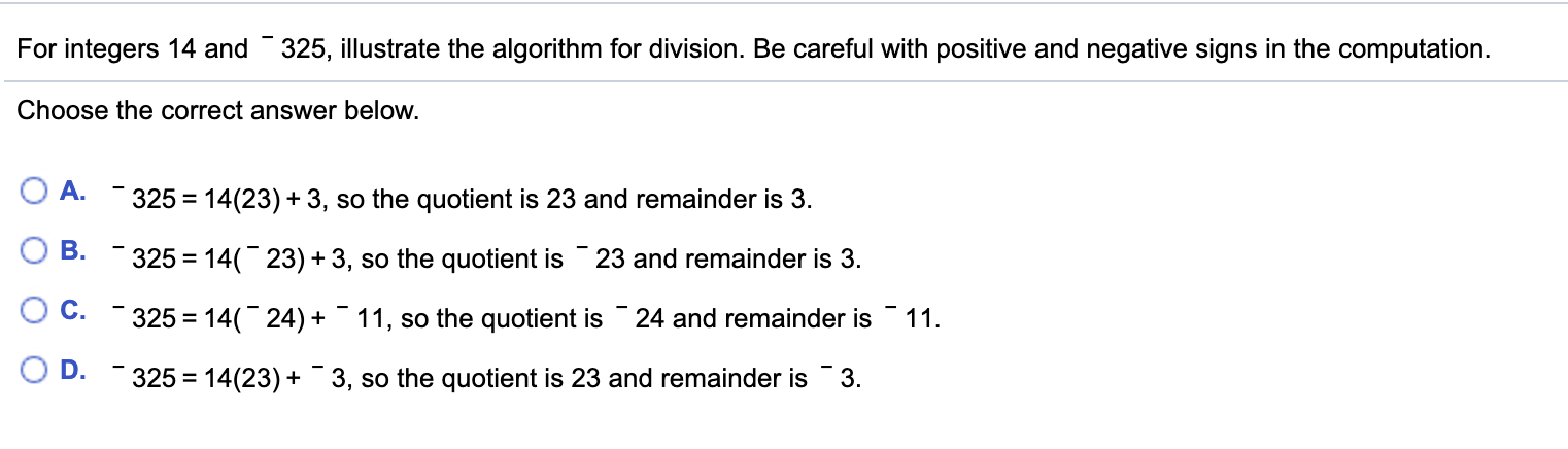 Solved For integers 14 and 325, illustrate the algorithm for | Chegg.com