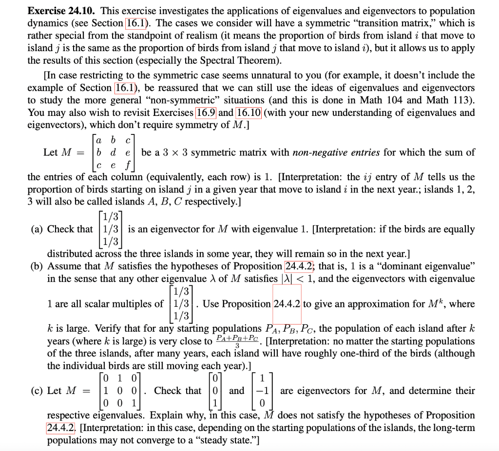 Solved Exercise 24.10. This Exercise Investigates The | Chegg.com