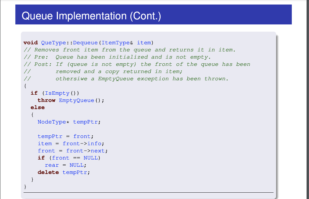 Solved C++ Towards the end of the lecture, we discuss about | Chegg.com