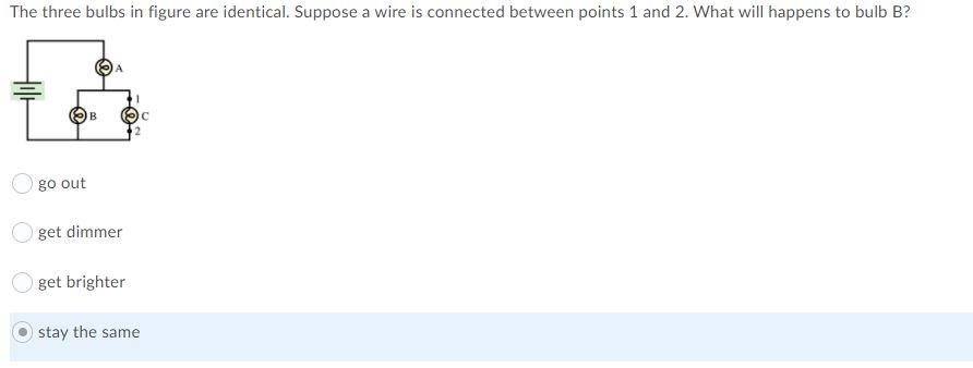Solved The three bulbs in figure are identical. Suppose a | Chegg.com