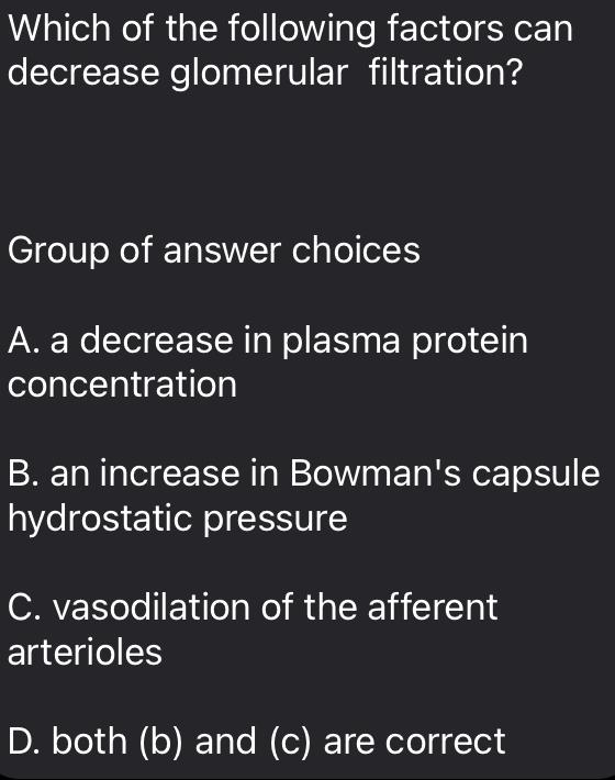 Solved Which of the following factors can decrease | Chegg.com