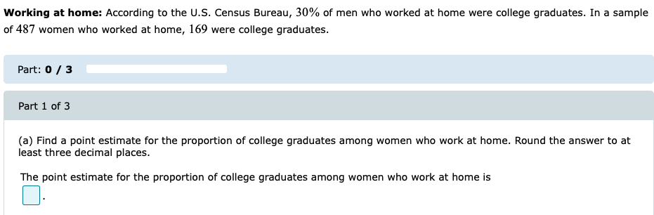 Solved Working At Home According To The U S Census Bureau Chegg Com