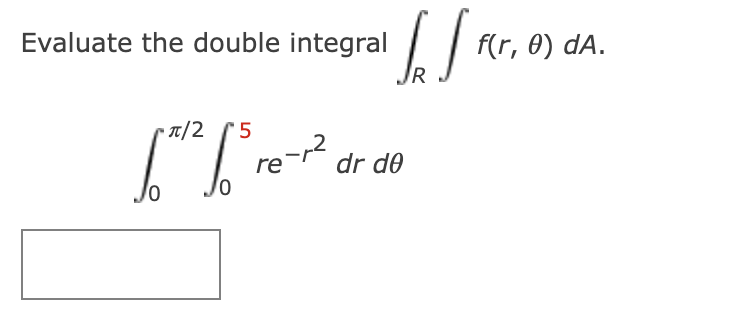 Evaluate the double integral | Chegg.com