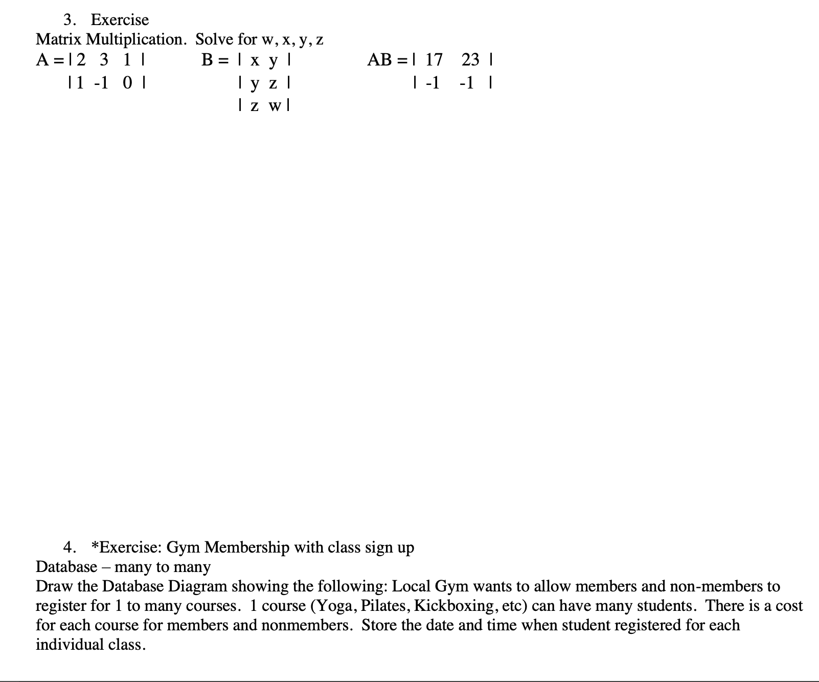 solved-3-exercise-matrix-multiplication-solve-for-w-x-y-z-chegg