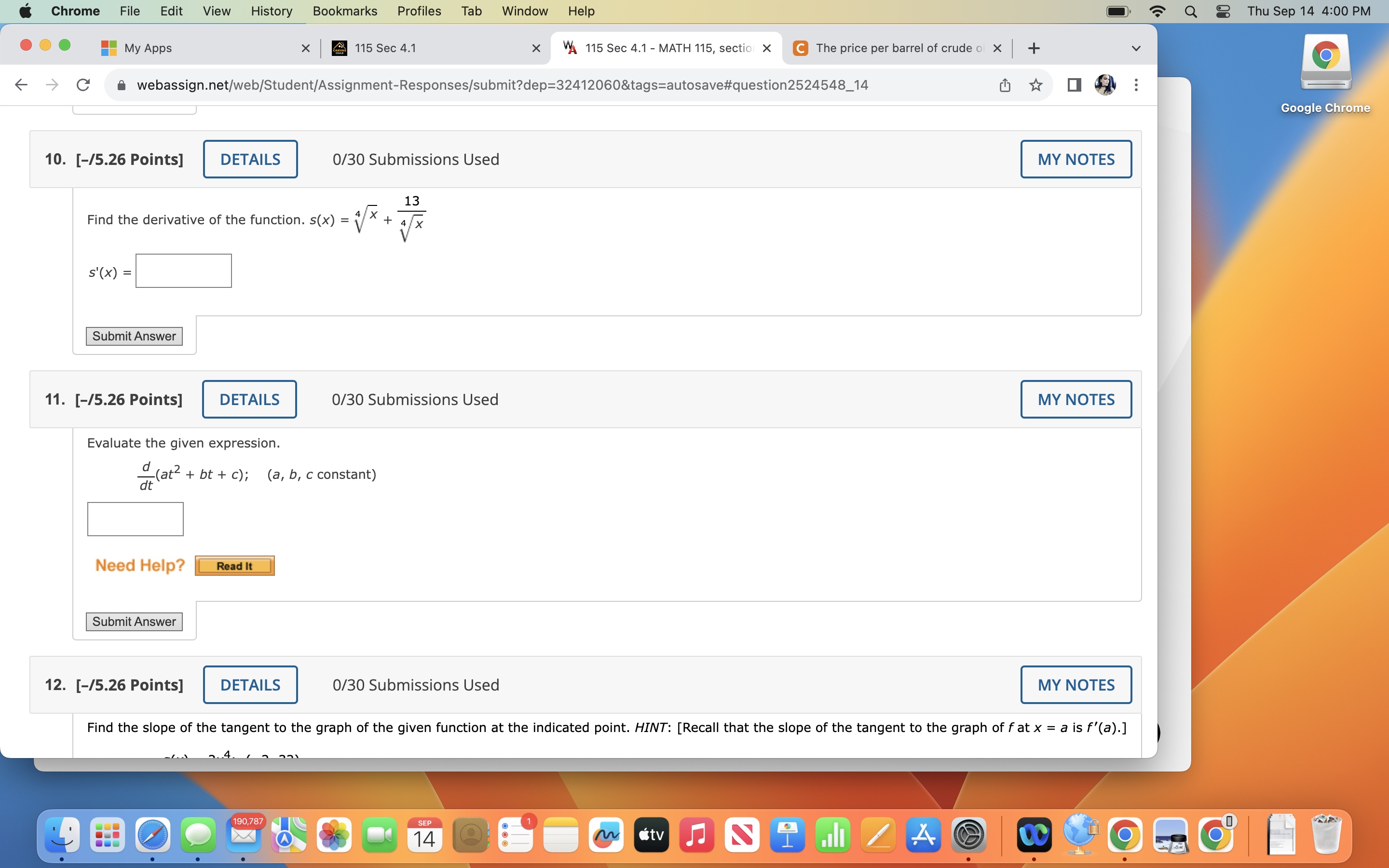 Solved /5.26 Points] 0/30 Submissions Used Find the | Chegg.com