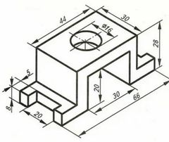 Solved drawing Isometric to Orthographic with top view, | Chegg.com