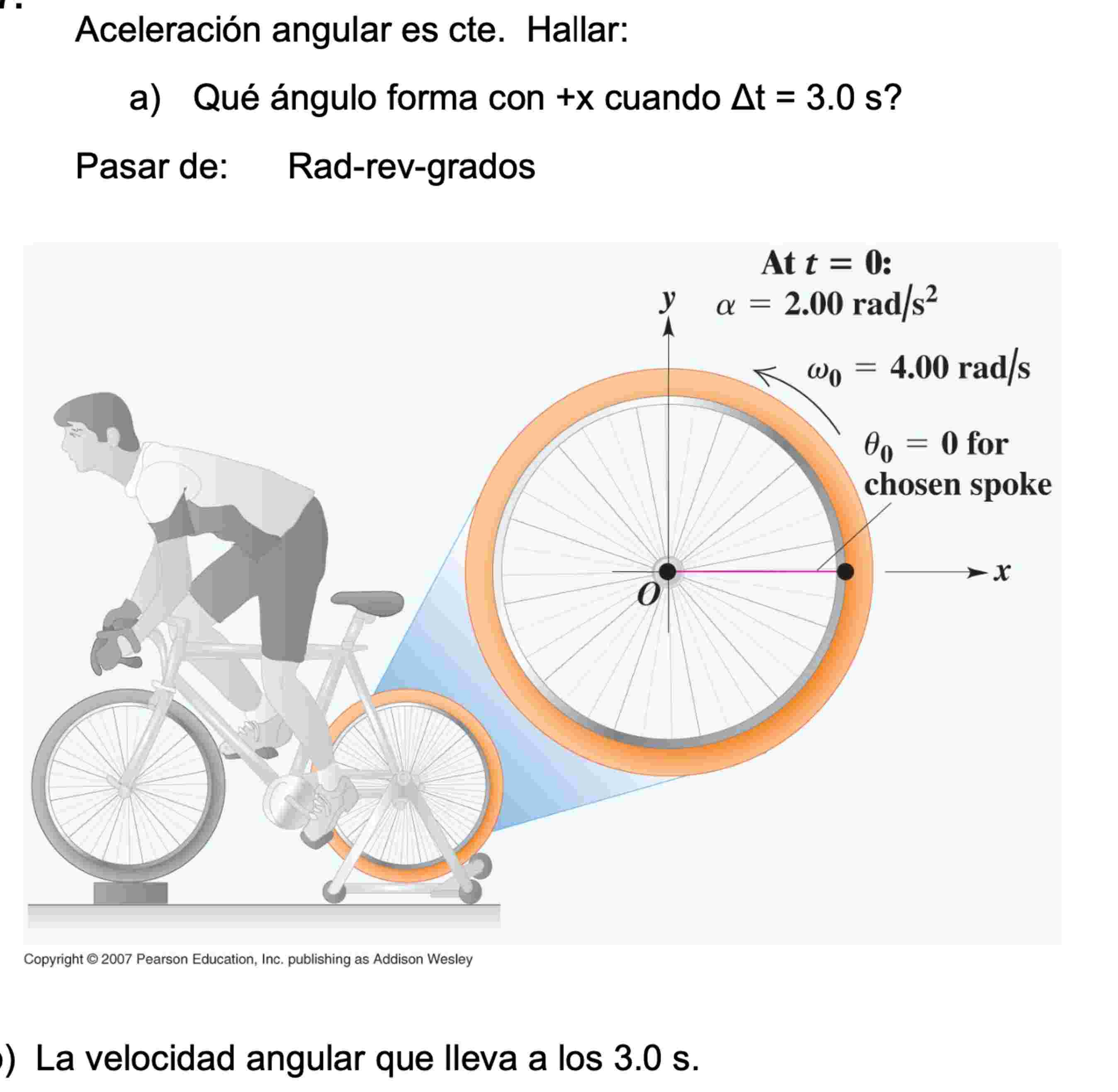 Solved Aceleración ﻿angular es ﻿cte. Hallar:a+x ﻿cuando | Chegg.com