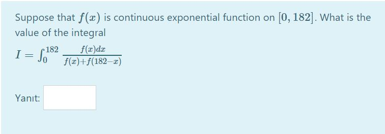 Solved Suppose that f(x) is continuous exponential function | Chegg.com