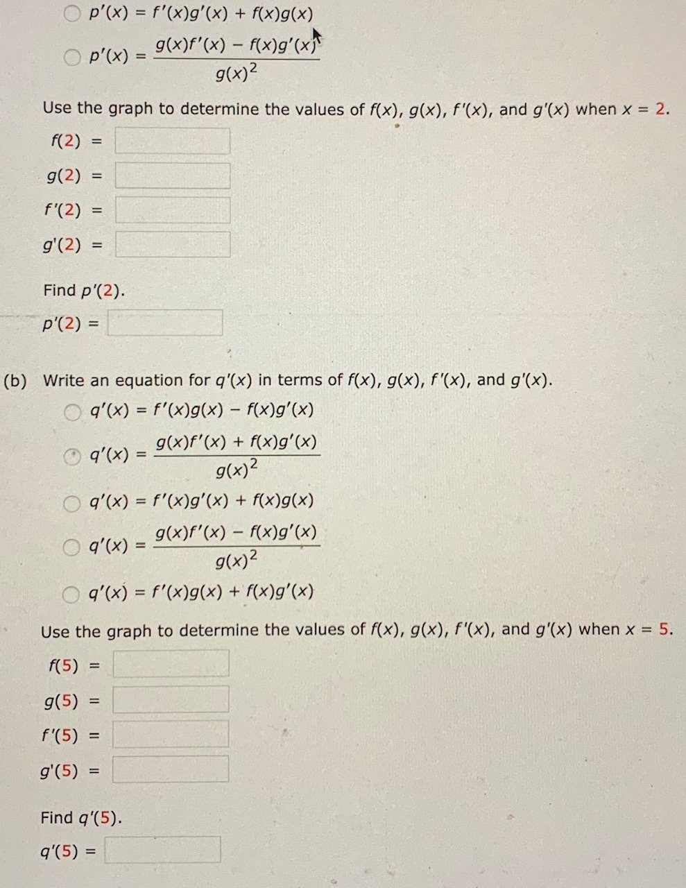 Solved Consider The Following P X F X G X F X 9 X Chegg Com