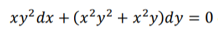 Solved xy2 dx + (x2y2 + x2y)dy = 0) | Chegg.com