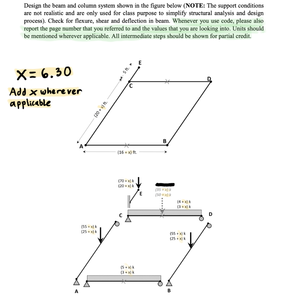 Solved Use steel with Fy=50ksi. Allowable deflection is | Chegg.com