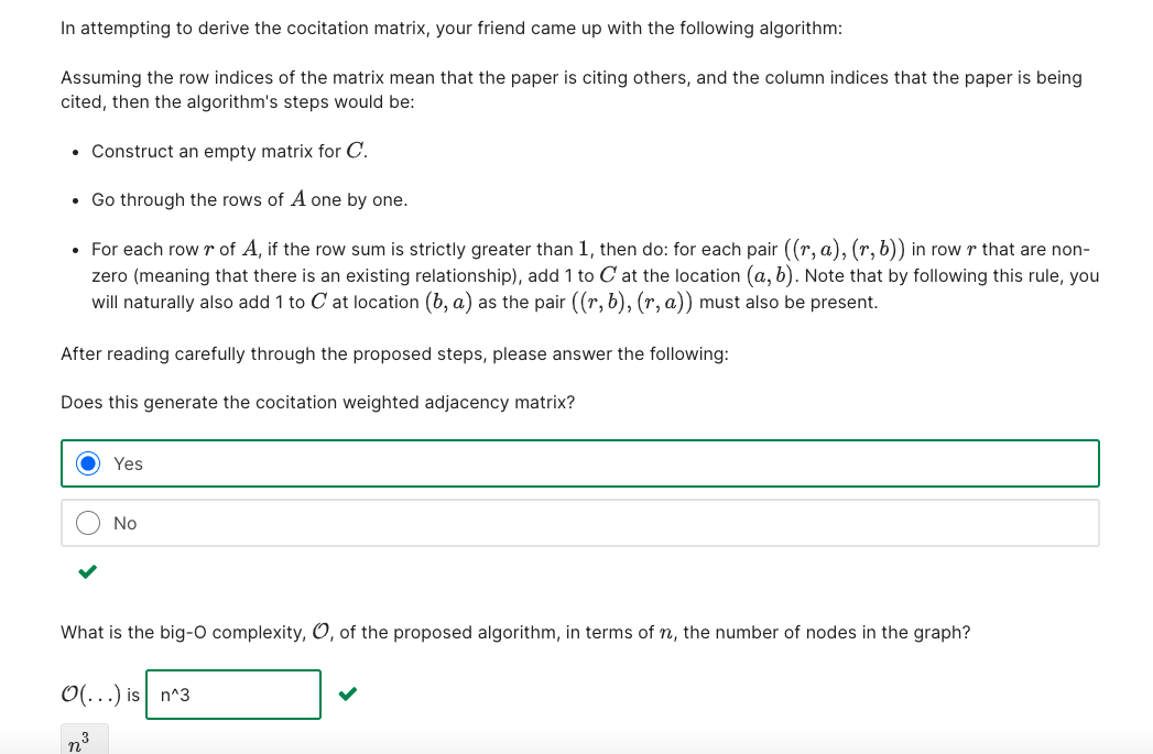 Solved A citation network is a directed network where the | Chegg.com