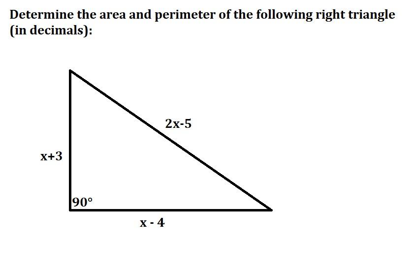 Solved Determine the area and perimeter of the following | Chegg.com