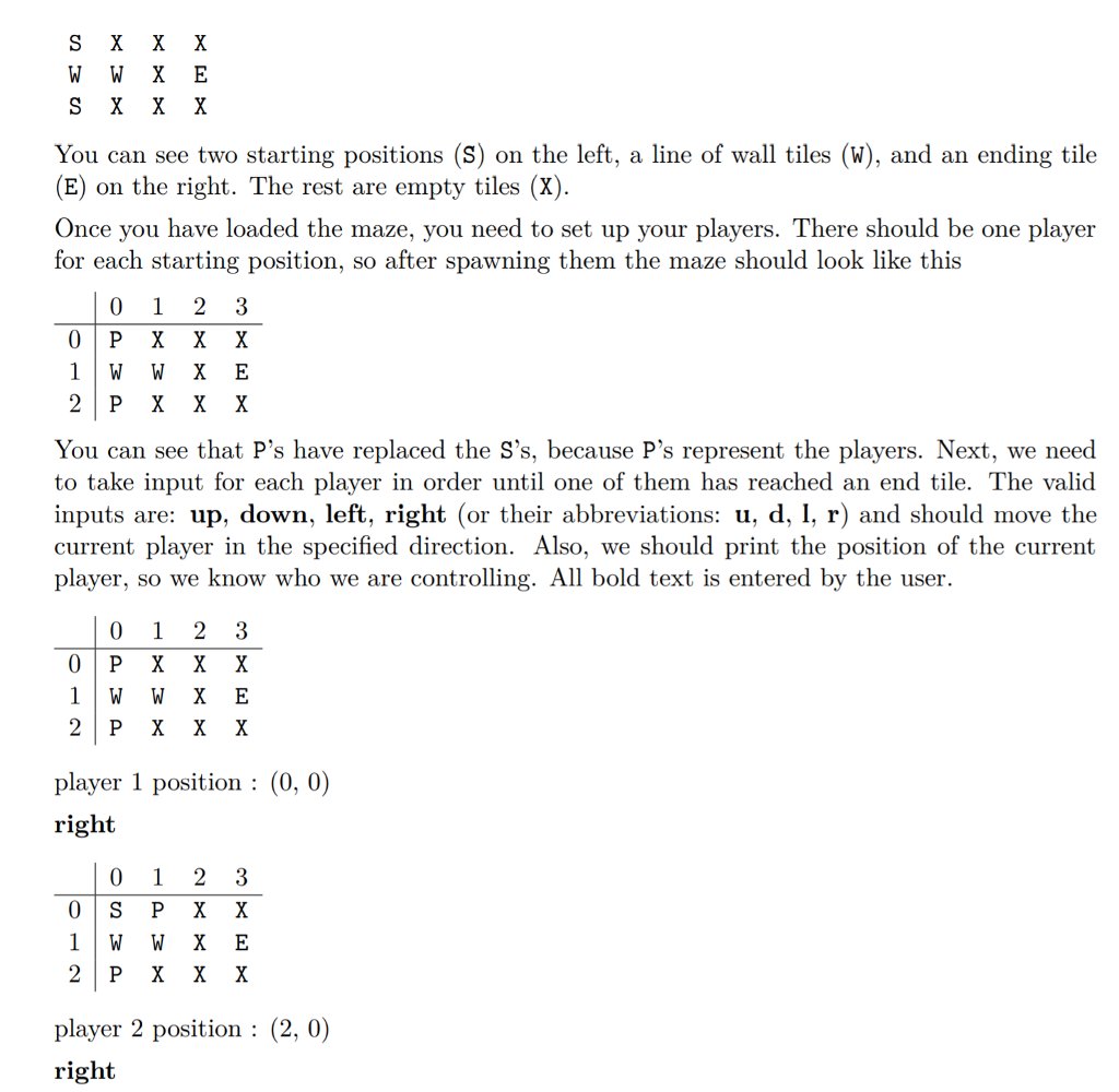 Implement the maze game in C++ 1. The purpose of | Chegg.com