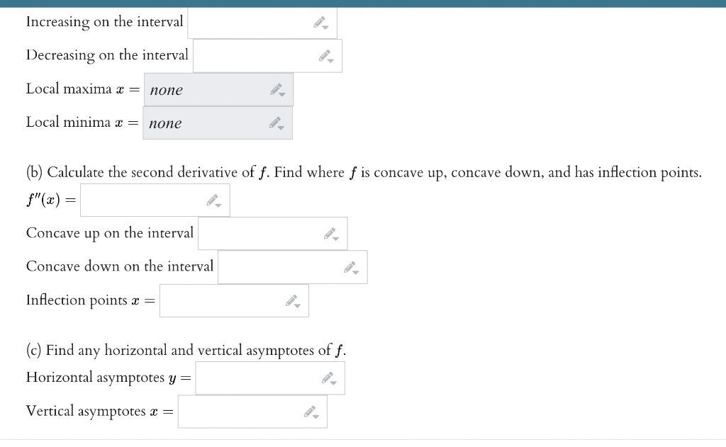 Solved f(x) = = 2.3 22 - 25 Instructions: If you are asked | Chegg.com