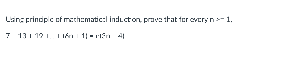 Solved Using Principle Of Mathematical Induction Prove That Chegg