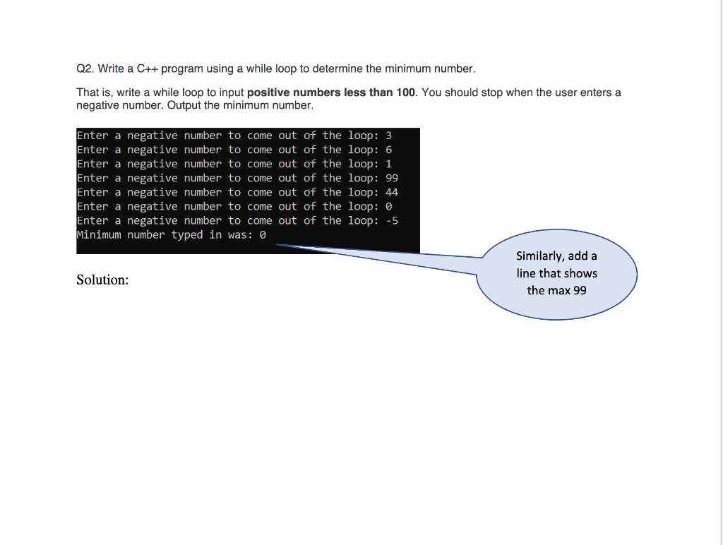 Solved Q2. Write a C++ program using a while loop to | Chegg.com