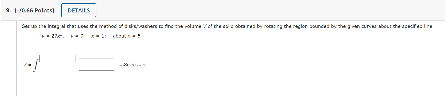 Solved Set Up The Integral That Uses The Method Of | Chegg.com