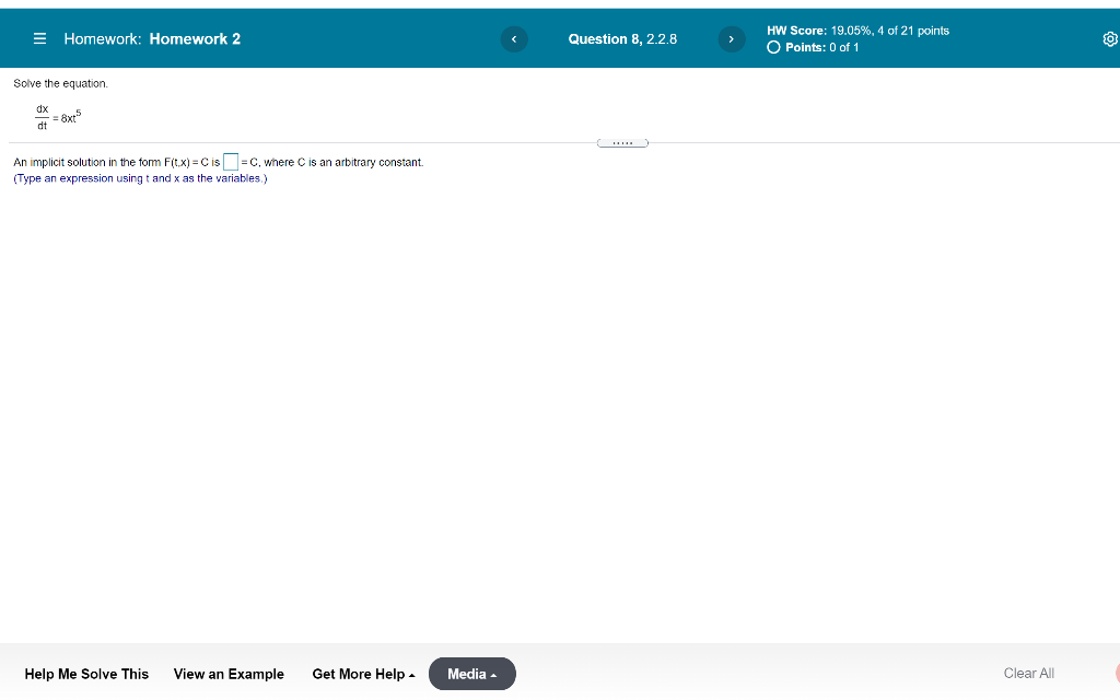 Solved E Homework: Homework 2 Question 8, 2.2.8 HW Score: | Chegg.com