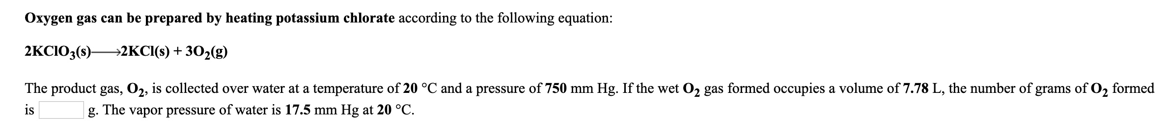 Solved Zinc metal reacts with excess hydrochloric acid to | Chegg.com ...