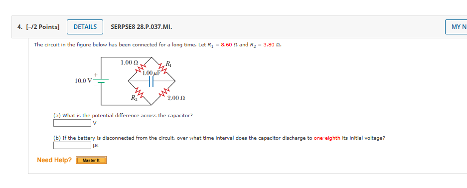 Solved The circuit in the figure below has been connected | Chegg.com