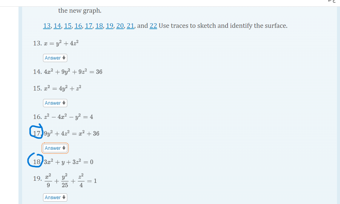 Solved Please use traces to sketch and identify the surface | Chegg.com