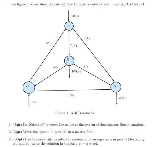 Solved The figure 1 below show the current flow through a | Chegg.com