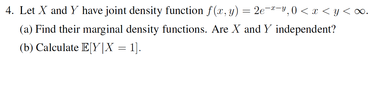 Solved Let x ﻿and Y ﻿have joint density function | Chegg.com