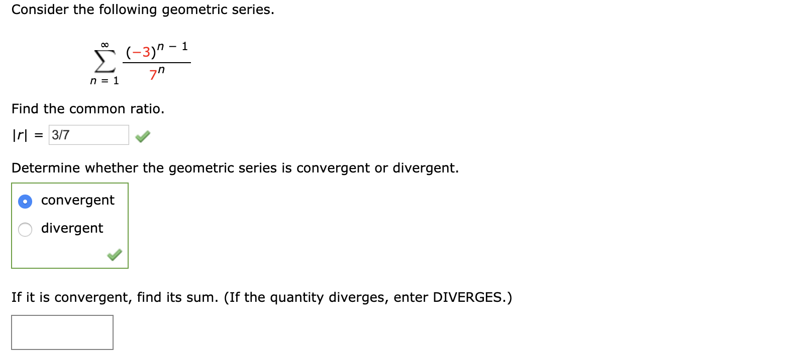 Solved Determine whether the series is convergent or | Chegg.com