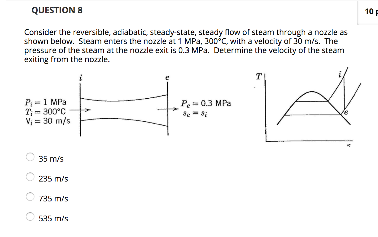 Solved QUESTION 8 10p Consider the reversible, adiabatic, | Chegg.com