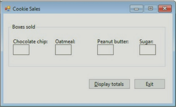 Solved Create a Windows Forms application. Use the following | Chegg.com