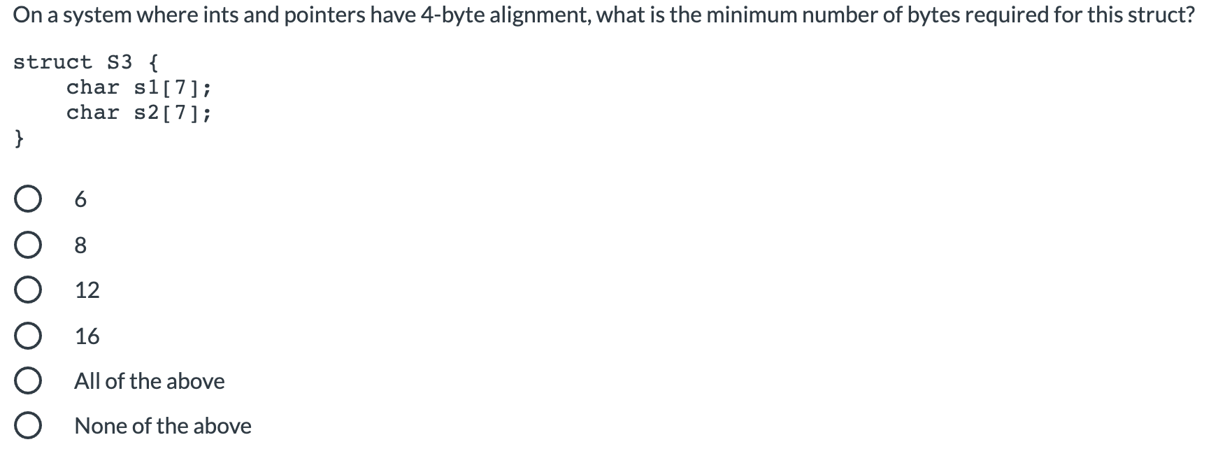 Solved On a system where ints and pointers have 4-byte | Chegg.com