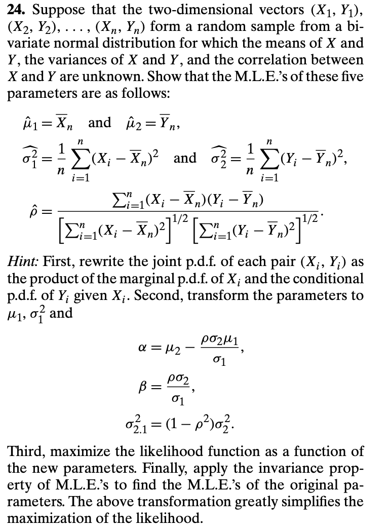 Solved 24 Suppose That The Two Dimensional Vectors X1 Chegg Com