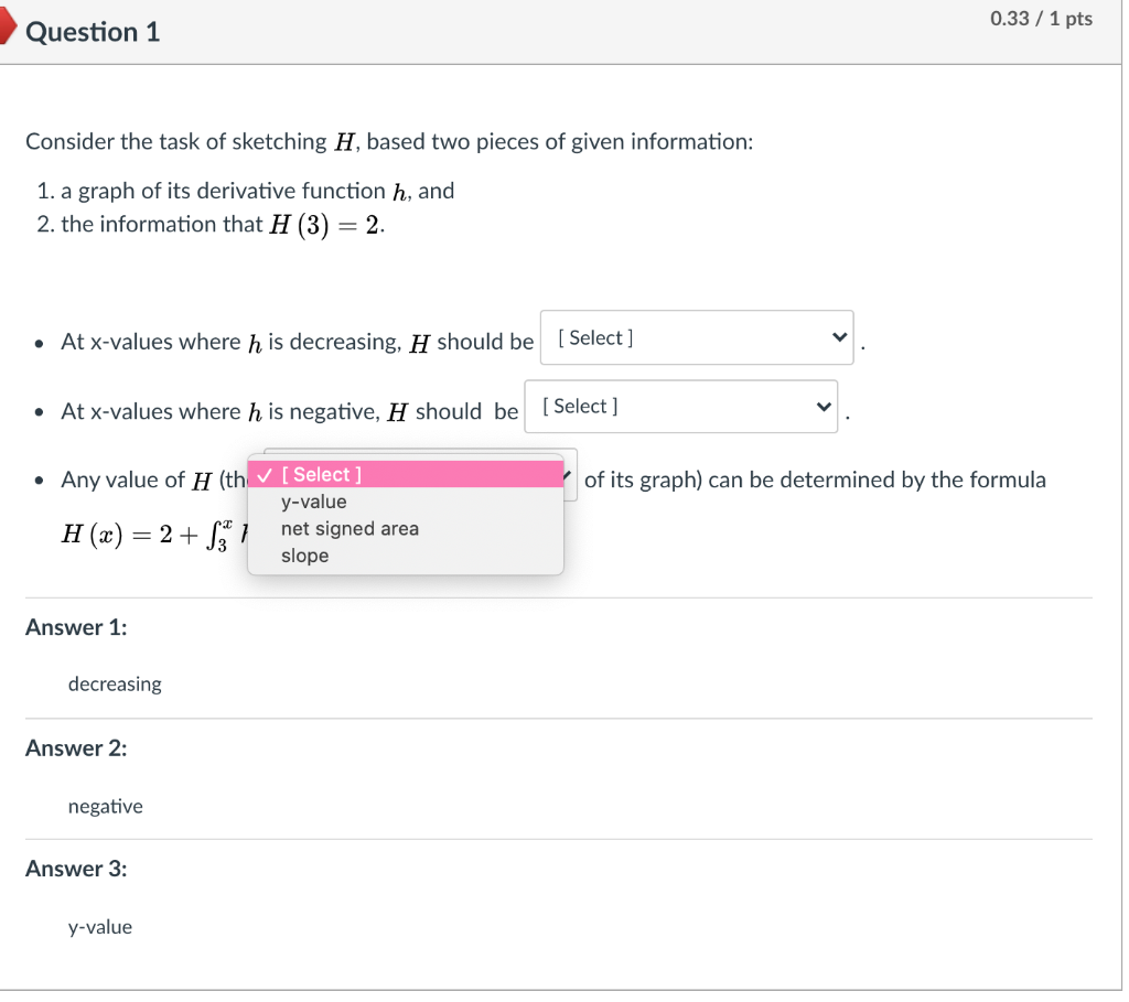 Solved 0.33 / 1 pts Question 1 Consider the task of | Chegg.com