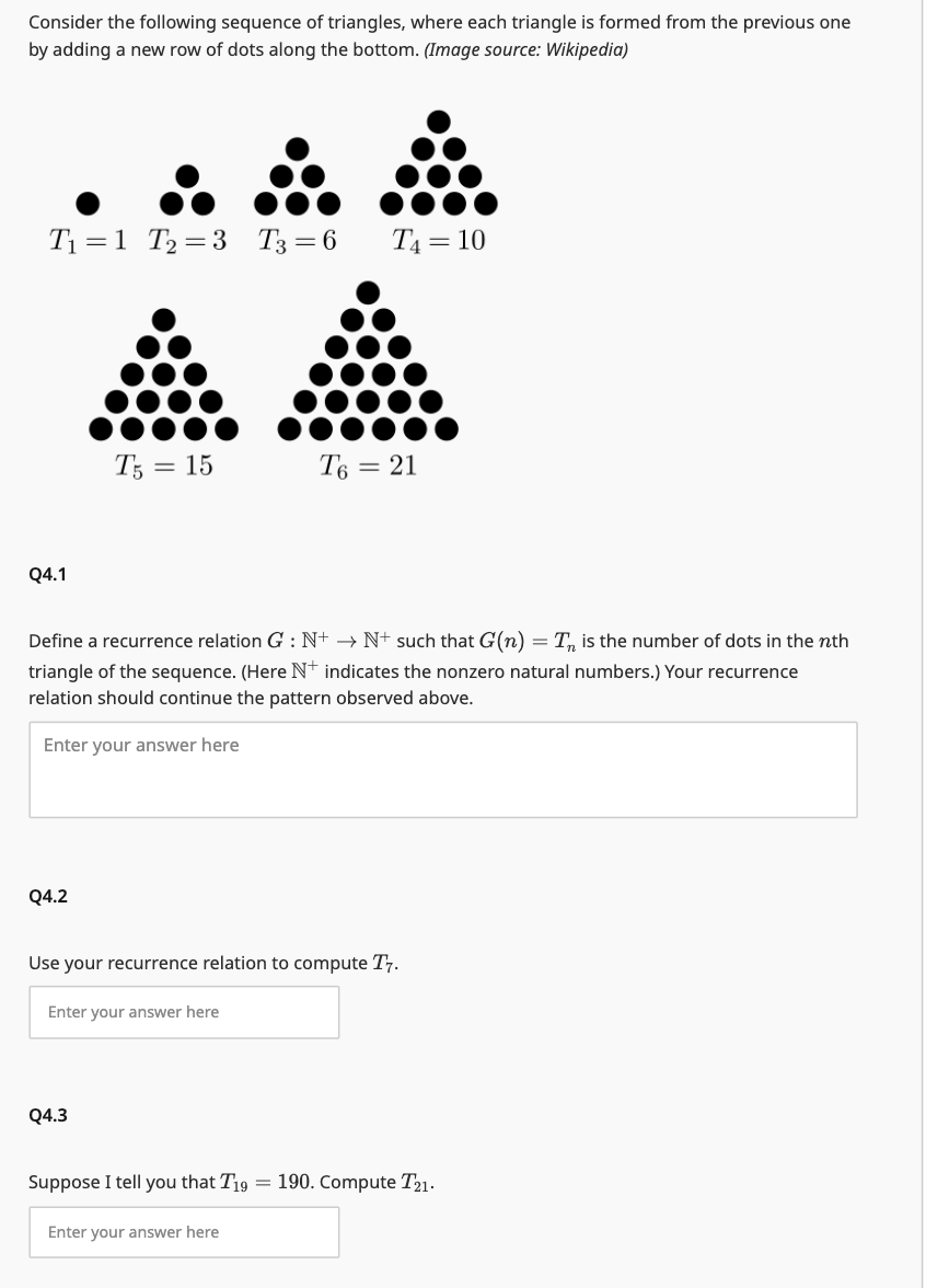Solved Consider the following sequence of triangles, where | Chegg.com