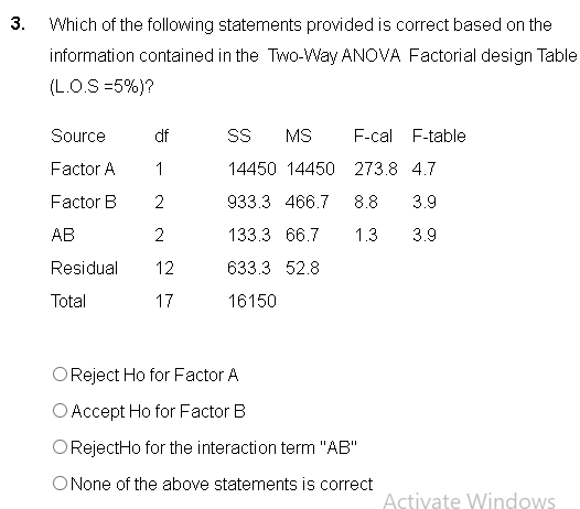 Solved 3. Which of the following statements provided is | Chegg.com