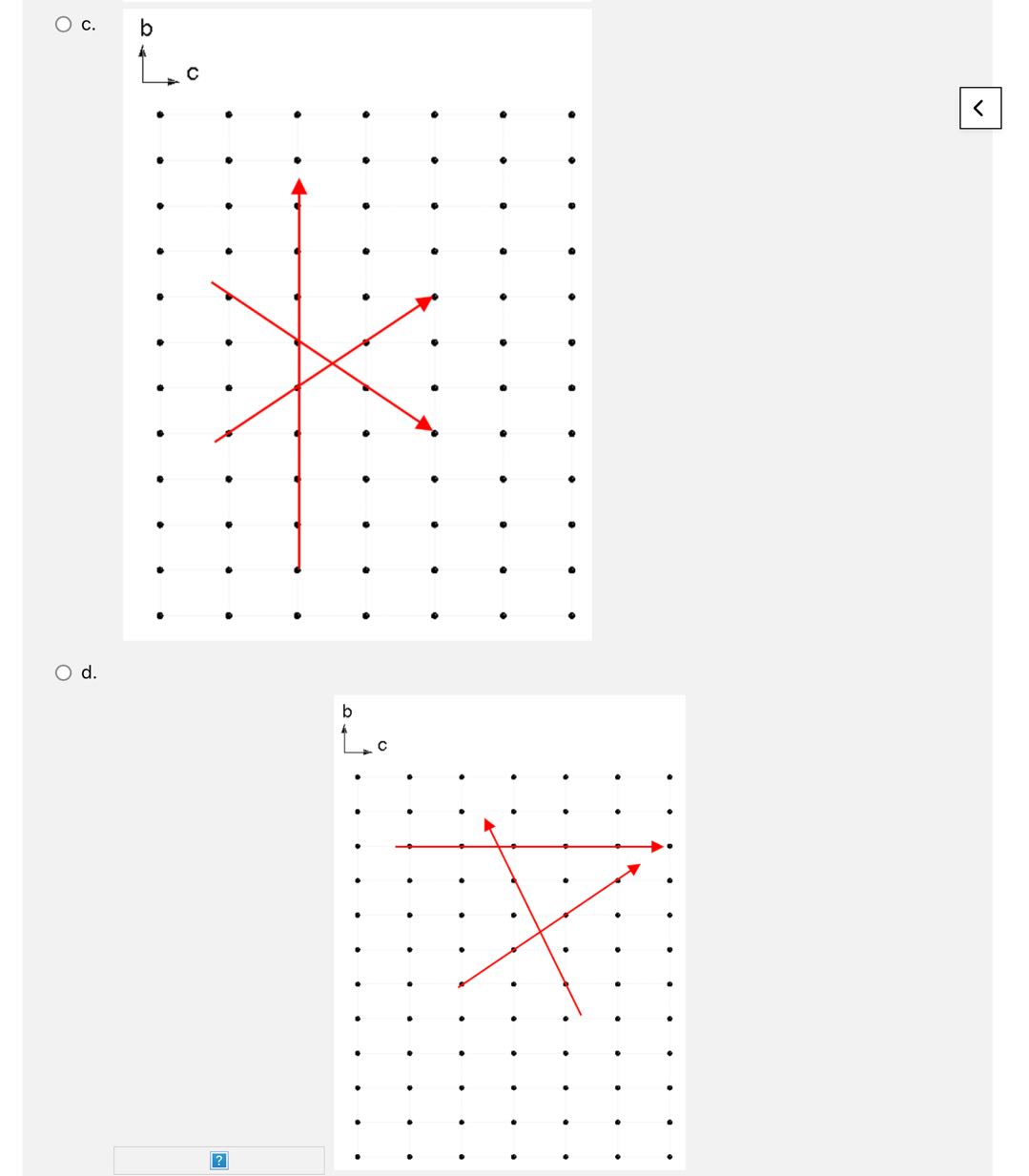 In the following lattice, which directions shown with | Chegg.com