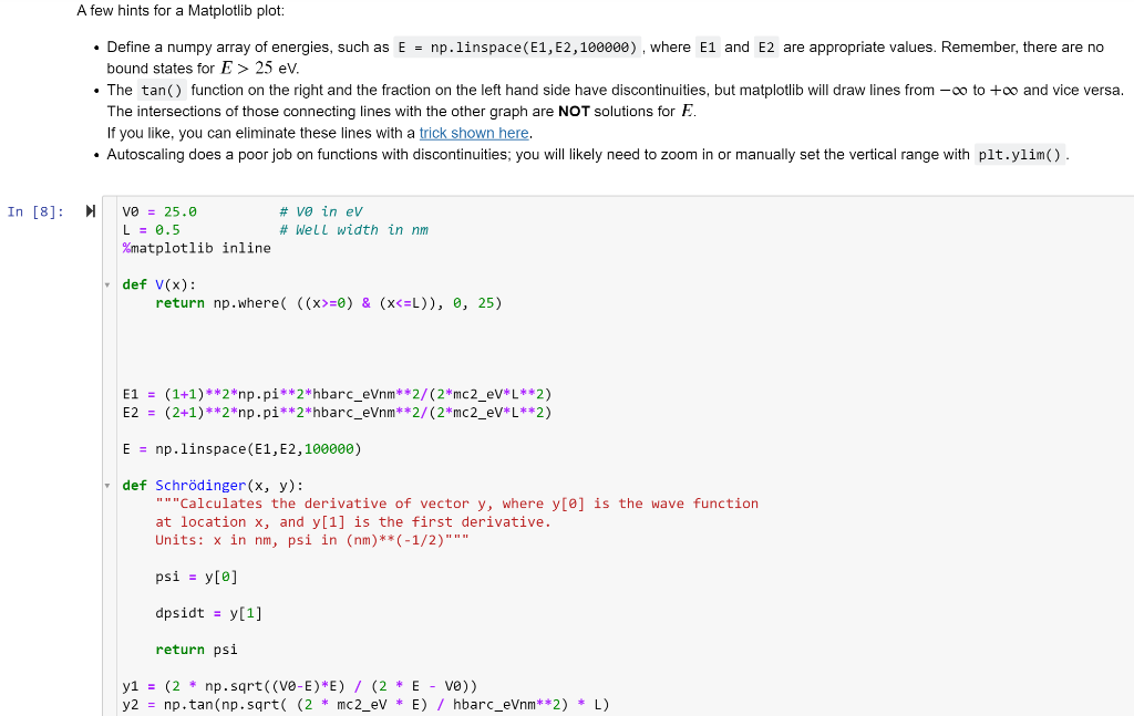 Solved Trying to solve the Schrödinger Equation for finite | Chegg.com