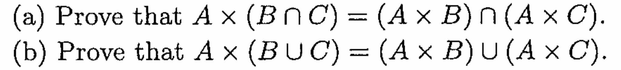 A Prove That A X Bnc A X B N A C B Prove Chegg 
