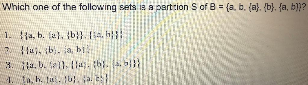 Solved Consider The Following Relation On Set B = {a, B, | Chegg.com