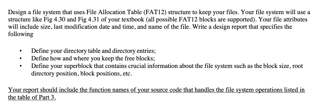 Solved Figure 4-30. The MS-DOS directory entry.Figure 4-31. | Chegg.com