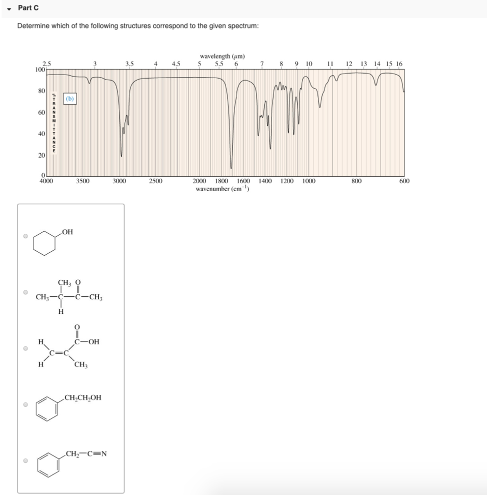 Solved - Part A Determine which of the following structures | Chegg.com