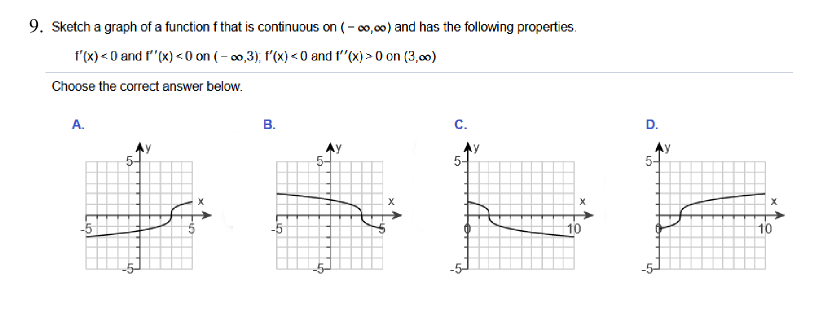 Solved 9. Sketch a graph of a function f that is continuous | Chegg.com