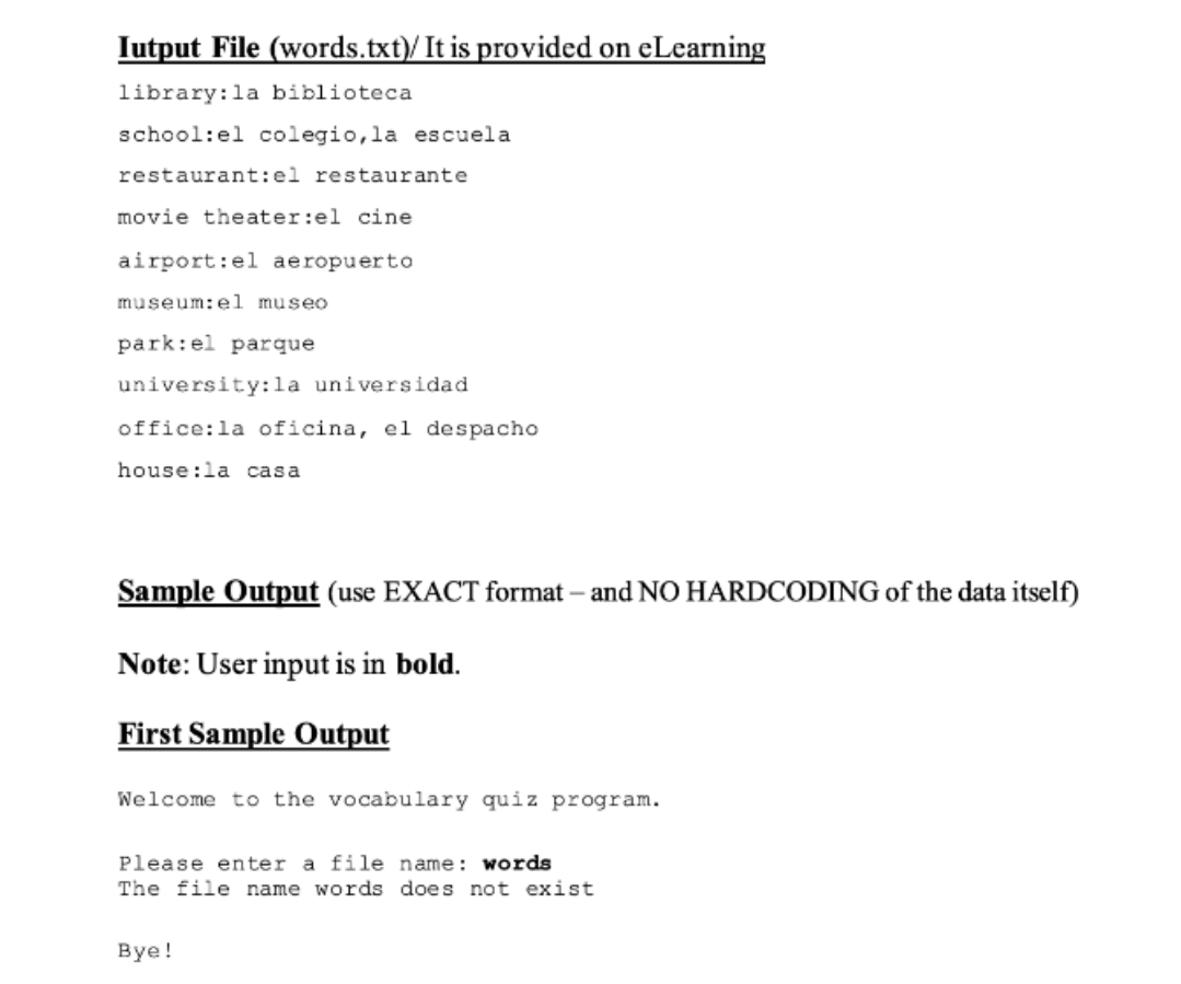 Solved Project Objectives • Use a dictionary to store data | Chegg.com