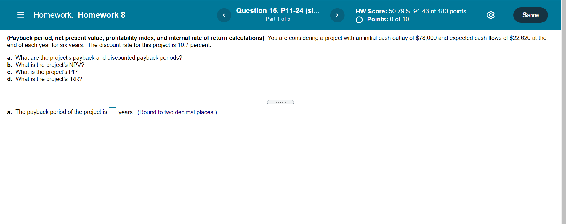 Solved = Homework: Homework 8 Question 15, P11-24 (si... | Chegg.com