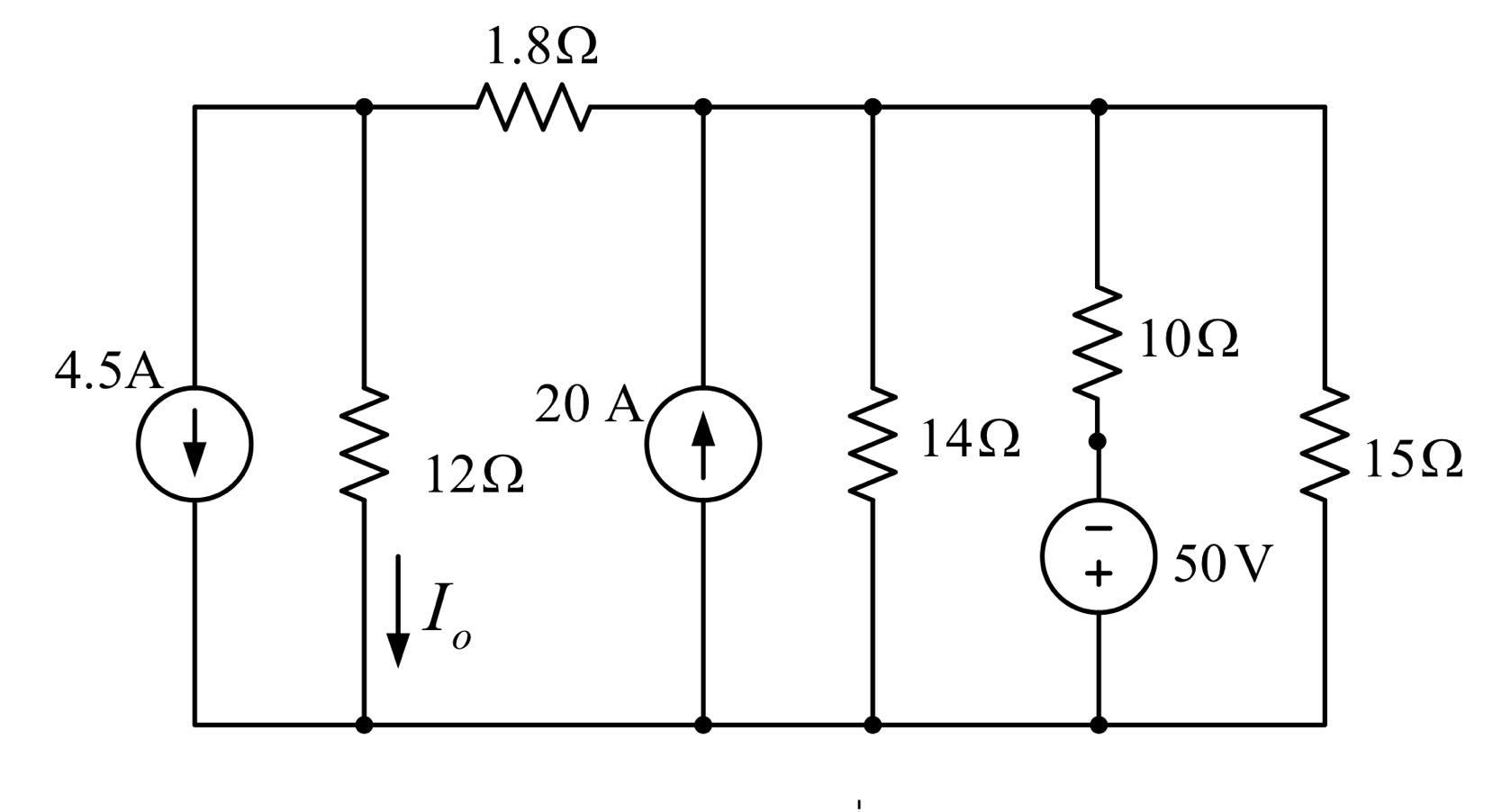 Solved From the circuit shown in the figure, find the | Chegg.com